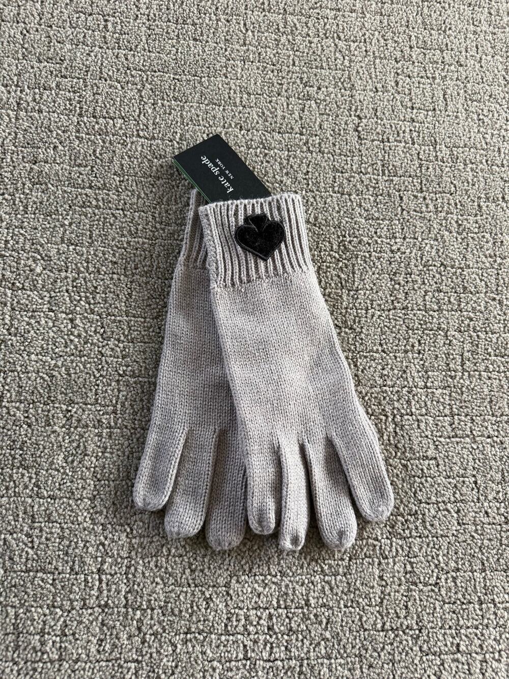 Kate Spade Velvet Heart Gloves New